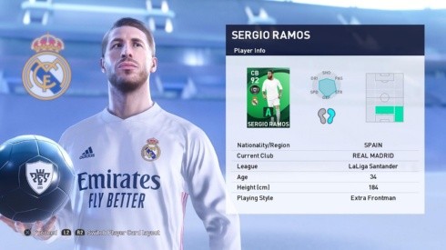 Sergio Ramos en los jugadores de la semana de PES 2021