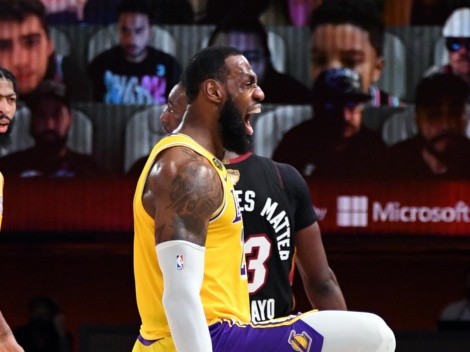 L.A Lakers vencen a Miami Heat en la cuarta final de la NBA