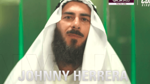 Johnny Herrera con tremendo look árabe en Pasaporte Qatar.