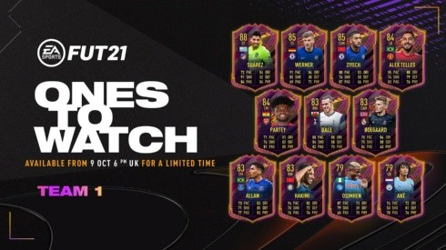 Primer equipo de Ones To Watch en FIFA 21