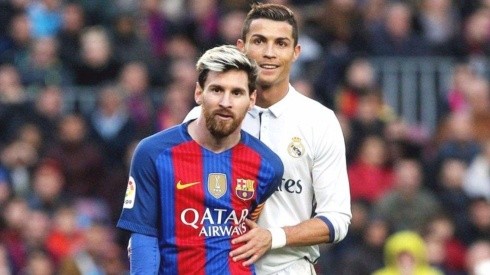 Lionel Messi enfrentando a Cristiano Ronaldo