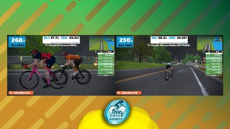 El Tour por Chile eSports 2020 trae de vuelta las emociones de la tradicional Vuelta Ciclista de Chile, en formato eSports. | Foto: CDF.