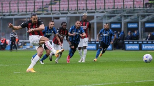 Zlatan fue la gran figura del Milan ante Inter