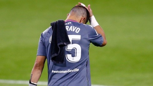 Claudio Bravo se fue frustrado tras su regreso luego de la lesión.