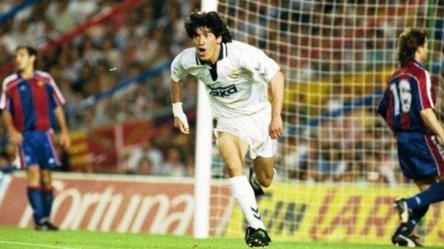 Zamorano estuvo cuatro temporadas defendiendo la camiseta del Real Madrid.