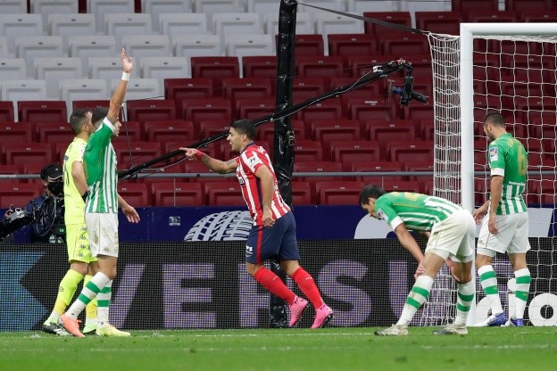 Luis Suárez marcó uno de los dos goles del Atlético de Madrid. (FOTO: Getty)