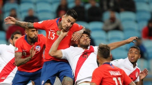 Chile ante Perú en la última Copa América