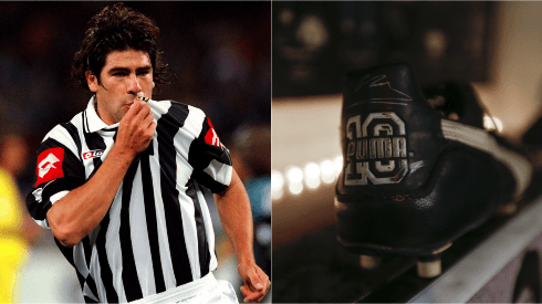 Marcelo Salas en la Juventus / Zapatos originales de Diego Maradona