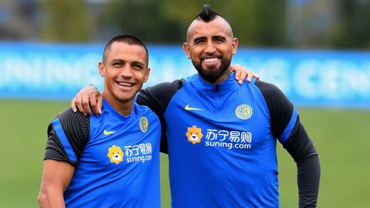 Alexis Sánchez y Arturo Vidal ante Real Madrid