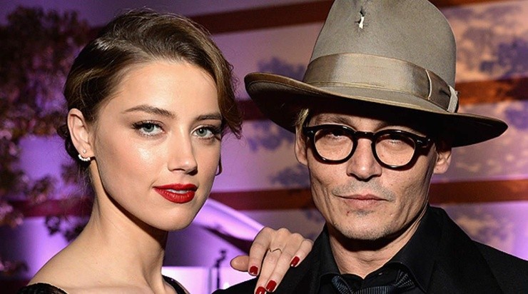 Johnny Depp junto a Amber Heard, su ex esposa.
