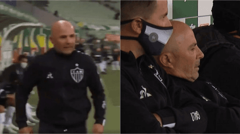 Jorge Sampaoli furioso con la derrota del Atlético Mineiro