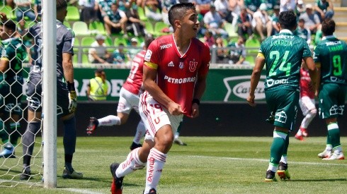 Nicolás Guerra festeja ante Santiago Wanderers