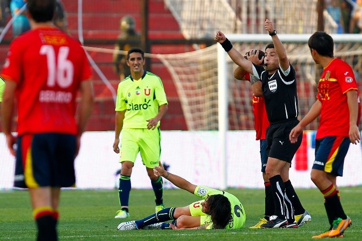 Dos meses fuera de las canchas estuvo fueraEzequiel Videla tras la lesión que sufrió en el duelo ante Unión Española. | Foto: Agencia Uno.