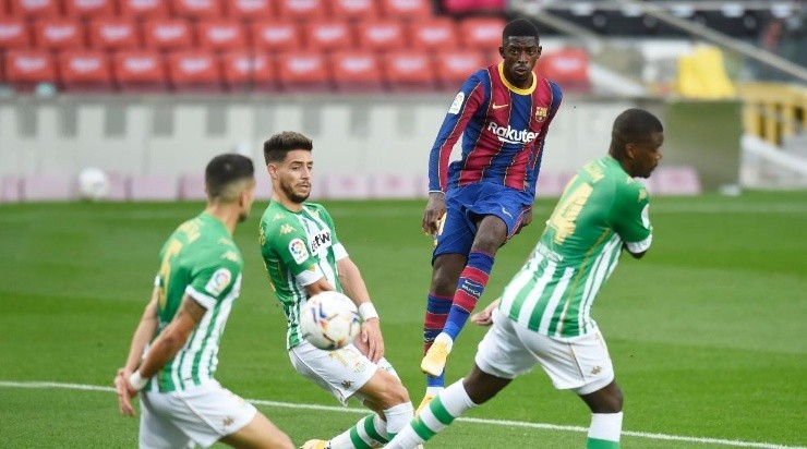 El delantero francés anotó el primero en el Camp Nou. Foto: Getty Images