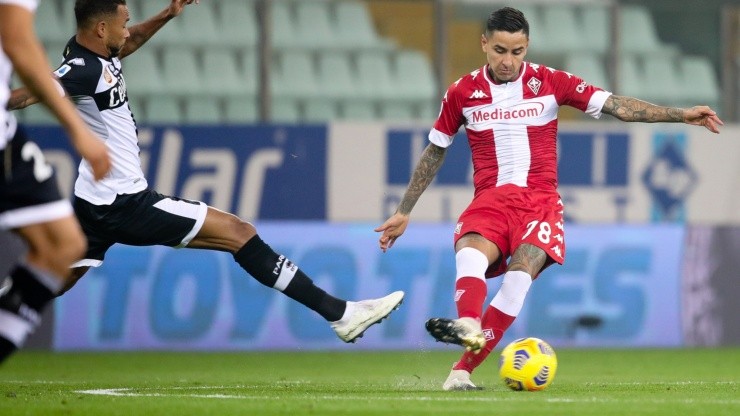 Erick Pulgar con la Fiorentina