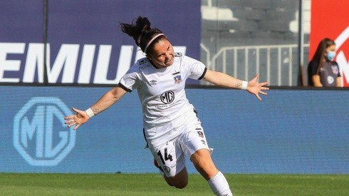 Javiera Grez anotó en el triunfo de Colo Colo Femenino ante Fernández Vial en el Estadio Monumental.