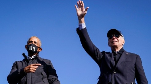 Barack Obama estuvo en los distintos puntos apoyando a Joe Biden.