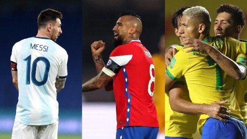 Brasil líder, Argentina segunda y Chile en búsqueda de los seis puntos en la fecha doble.