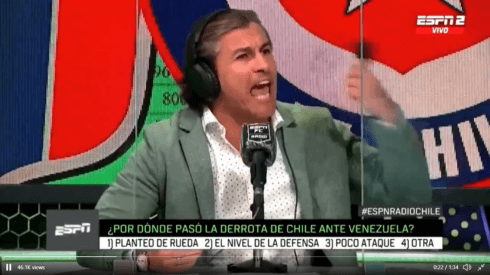 Fernando Solabarrieta se enojó en serio con los contertulios de ESPN Radio. Nadie andaba de buen humor tras la derrota con Venezuela