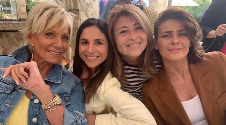 Raquel Argandoña y Tonka Tomicic motivaron el almuerzo de camaradería de “Bienvenidos”.