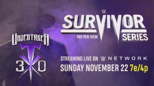 Survivor Series celebra los 30 años de la leyenda, el Undertaker.