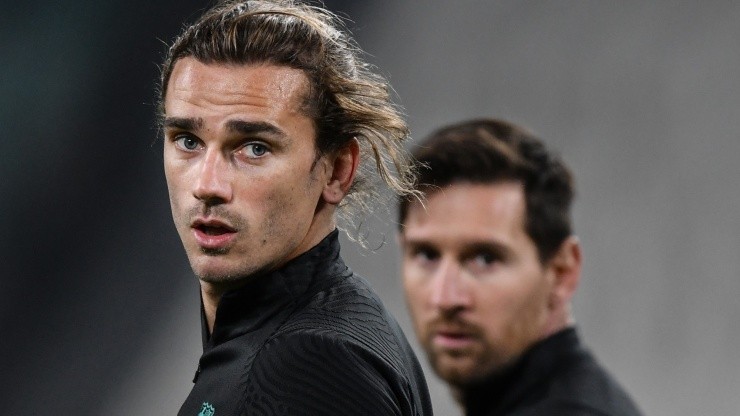 Griezmann y Messi en el Barcelona