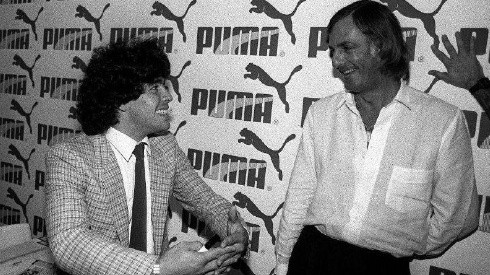 Diego Maradona con César Luis Menotti