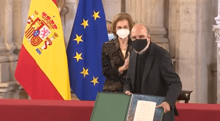 Raúl Zurita y Reina Sofía