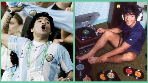 Diego Maradona sin duda disfrutaba de la música.