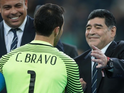 El consuelo de Maradona a Bravo: "Perdieron una copita"
