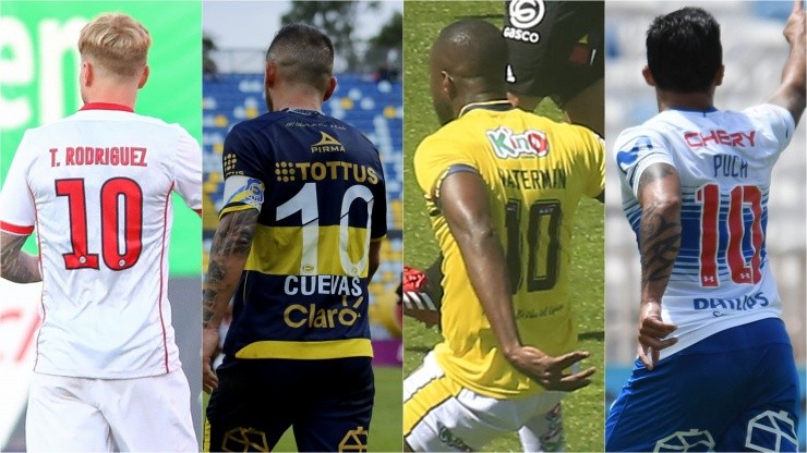 Los números 10 del fútbol chileno se ubican en distintas posiciones en el campo de juego. Foto: Agencia Uno