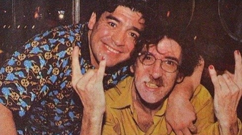 La foto que previamente había compartido Charly García para desearle un feliz cumpleaños a Diego Maradona.