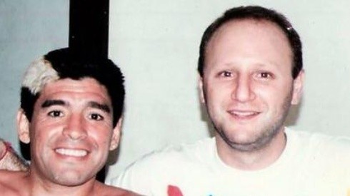 Diego Maradona junto a Mariano Israelit