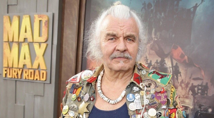 Hugh Keays-Byrne en la premiere de “Mad Max Fury Road”.