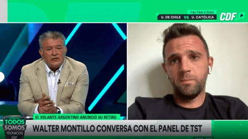 Claudio Borghi le dijo a Walter Montillo que no estaba para nada de acuerdo con su decisión de retirarse.