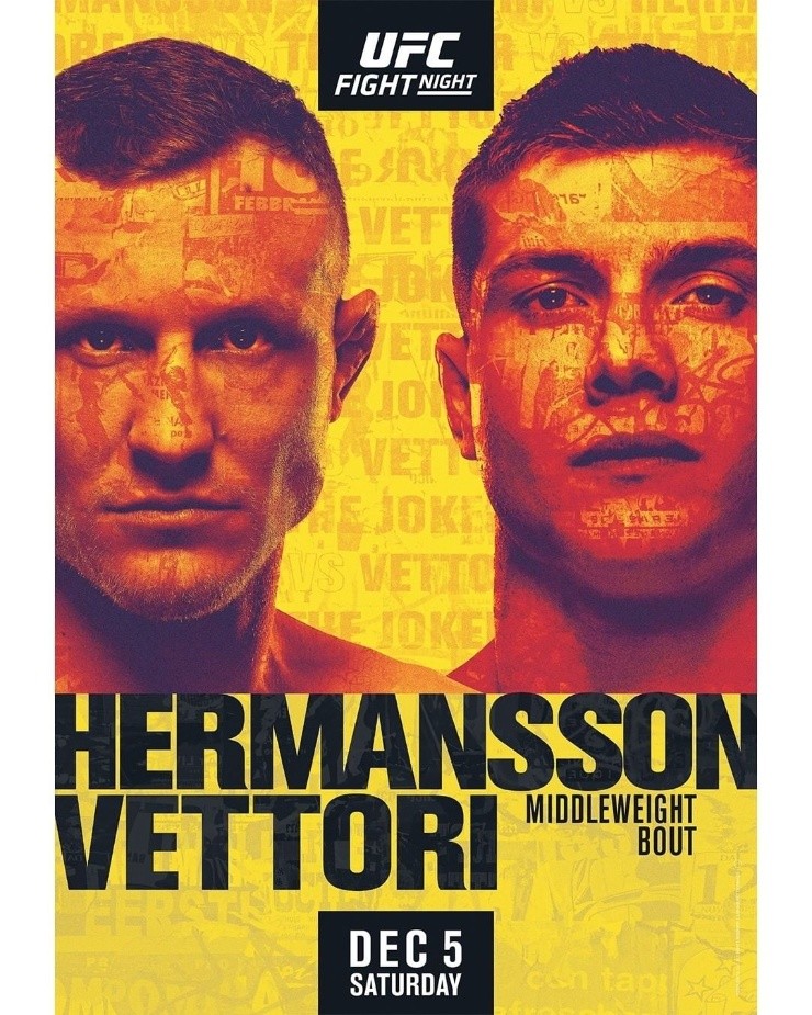 Afiche oficial UFC Fight Night. (Foto: Instagram @UFC)