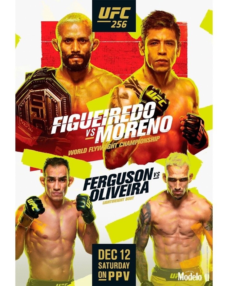 Afiche oficial UFC 256 (Foto: UFC)