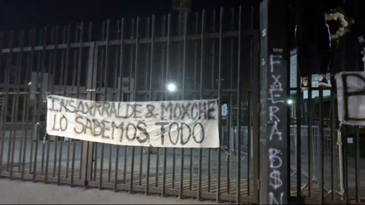 Lienzo contra Mouche e Insaurralde en el estadio Monumental