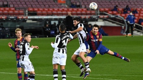 Messi marcó el único gol del partido a los 73' de juego.