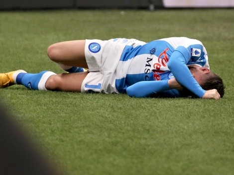 Mertens se lesiona contra Inter y rompe en llanto
