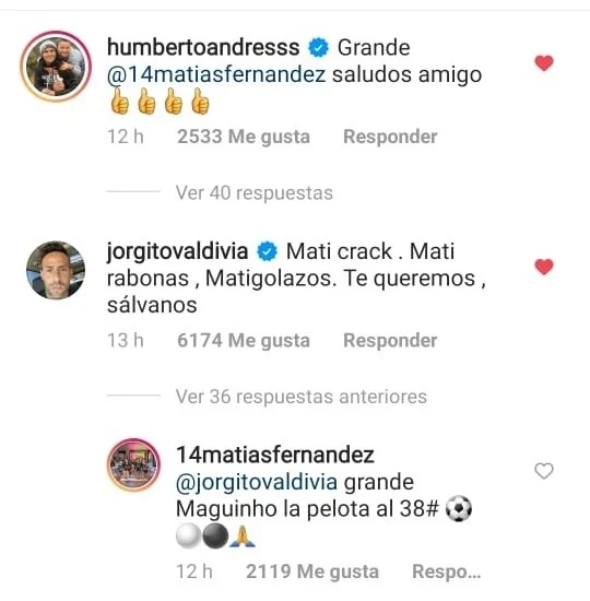 Jorge Valdivia y Matías Fernández