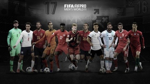 El equipo ideal del 2020 escogido por FIFPro en los The Best de la FIFA.