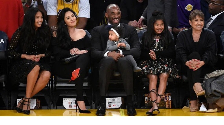 Kobe Bryant y su familia