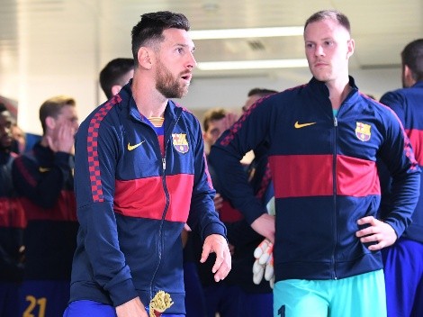La mala onda de Messi con el arquero Ter Stegen