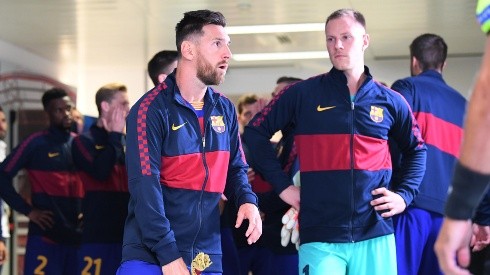 Lionel Messi junto a Marc Ter Stegen