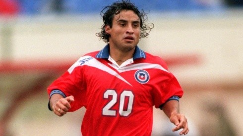 Fabián Estay con la camiseta de la selección chilena