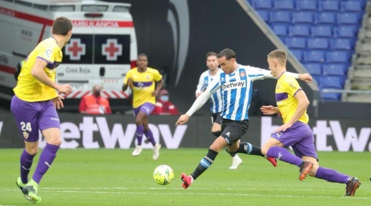 Raúl de Tomás anotó un golazo de mitad de cancha y que da la vuelta en el mundo entero. Foto: Espanyol