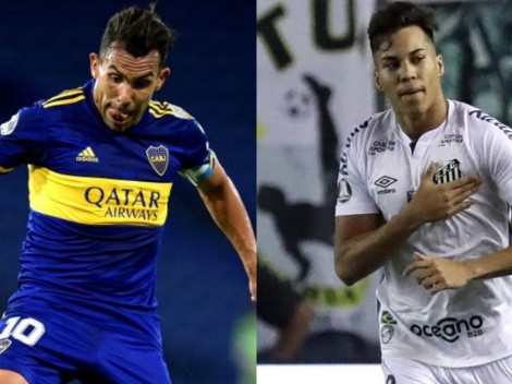 Boca Juniors y Santos se miden en un partidazo por Copa Libertadores