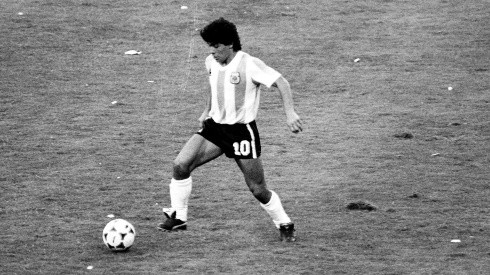 Diego Maradona en el Mundial de 1982