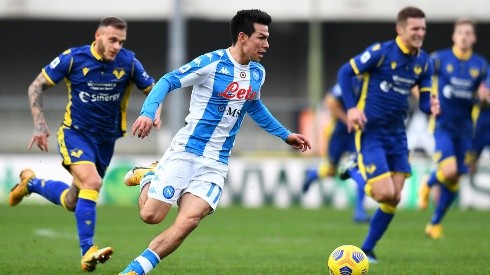 Hirving Lozano anotó el gol más tempranero en la historia del Napoli.